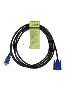Кабель соединительный SVGA (15M/M) 3m 2 фильтра TV-COM <QCG120H-3M> [A-2864385]