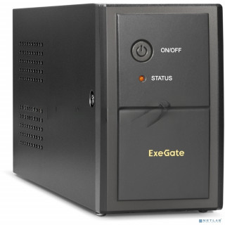 Источник бесперебойного питания ExeGate Power Back BNB-850.LED.AVR.EURO.RJ <850VA/480W, LED, AVR,2 евророзетки, RJ45/11, Black> [A-10199988]