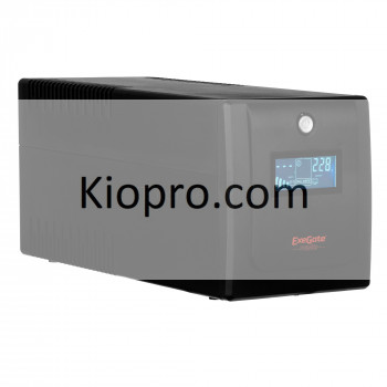 Источник бесперебойного питания ExeGate SpecialPro Smart LLB-1500.LCD.AVR.4SH.USB <1500VA/950W, LCD, AVR, 4*Schuko, USB, Black>