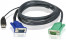 Кабель KVM ATEN 2L-5201U USB(тип А Male)+HDB15(Male) <->  SPHD15(Male) 1,2м., черный. [A-463044]