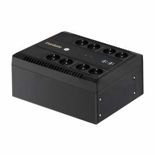 Источник бесперебойного питания ExeGate NEO NNB-1000.LED.AVR.8SH.CH <1000VA/650W, LED, AVR, 8*Schuko, 4*USB-порта для зарядки, Black> [A-10621128]