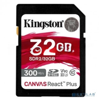 Флеш карта SDHC 32Gb  Kingston SDHC, UHS-I Class U3 V90, чтение: 300Мб/с, запись: 260Мб/с <SDR2/32GB> [A-10551106]