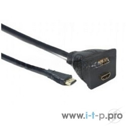 Разветвитель HDMI Cablexpert DSP-2PH4-002, HD19F/2x19F, 1 компьютер => 2 монитора, пасcивный, Full-HD, 3D, 1.4v [A-9641055]