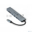 Док-станция ExeGate EX293983RUS DUB-21C/PD/CR/H (кабель-адаптер USB Type-C --> 2xUSB3.0 + Card Reader + PD 100W + HDMI 4K@60Hz, Plug&Play, серый) [A-10636785]