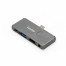 Док-станция 5-в-1 ExeGate DUB-31C/PD/HA (кабель-адаптер USB Type-C --> 1xUSB3.0 + Type-C DATA (480MB/s) + PD 100W + HDMI 4K@30Hz + Audio, Plug&Play, подходит для iPad Pro и мобильных телефонов, серый) [A-10799351]