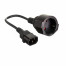 Кабель-переходник (UPS->розетка) ExeGate Power EC-30P (C14->Евророзетка) VDE-250V-3*0.75-CU, 0.15м [A-9985388]