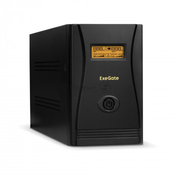 ИБП ExeGate SpecialPro Smart LLB-1200.LCD.AVR.EURO.RJ <1200VA/750W, LCD, AVR, 4 евророзетки, RJ45/11, Black>