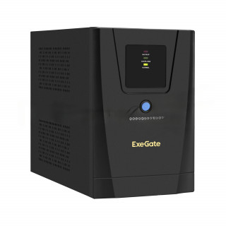 Источник бесперебойного питания ExeGate EX292797RUS SpecialPro UNB-1500.LED.AVR.2SH.3C13 <1500VA/950W, LED, AVR, 2*Schuko+3*C13, съемн.кабель, металлический корпус, Black> [A-10561404]