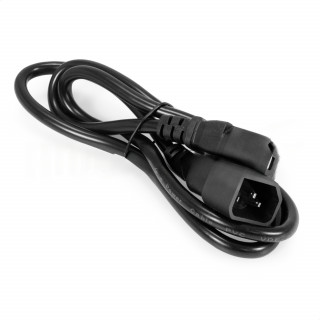 Кабель питания ExeGate Power EC-1P (C13->C14, VDE-250V-3*1.0mm2, медь, черный, 16A, 1м) [A-10861794]