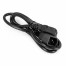 Кабель питания ExeGate Power EC-1P (C13->C14, VDE-250V-3*1.0mm2, медь, черный, 16A, 1м) [A-10861794]