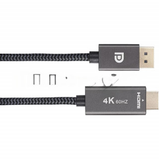 Кабель DisplayPort M-> HDMI M 4K@60Hz 1.8m Telecom,оплетка (TA561M-1.8M) [A-10505528]