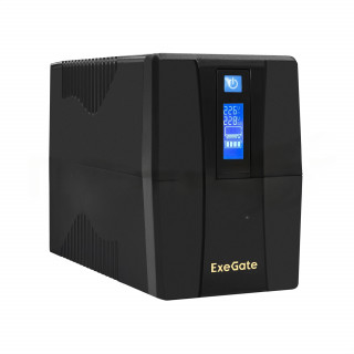 Источник бесперебойного питания ExeGate Power Smart ULB-650.LCD.AVR.4C13 <650VA/360W, LCD, AVR, 4*C13, Black> [A-10570238]