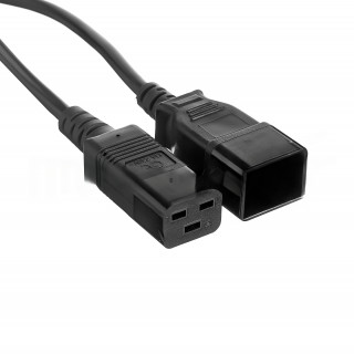 Кабель питания (UPS) ExeGate Power EC20-5P (С19->С20) VDE-250V-3*1.5-СU, 16А, черный, 5м [A-9985409]