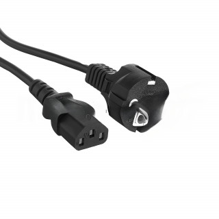 Кабель питания ExeGate Power PC-1,8P (Евровилка Schuko->С13) VDE-250V-3*0.75-CU, 10A, черный, 1.8м [A-9985415]