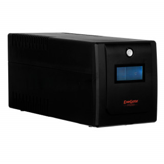 Источник бесперебойного питания ExeGate SpecialPro Smart LLB-1500.LCD.AVR.4SH.USB <1500VA/950W, LCD, AVR, 4*Schuko, USB, Black> [A-10666980]