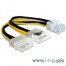 Разветвитель питания Gembird CC-PSU-81, 2хMolex->PCI-Express 8pin, для подключения в/к PCI-Е (8pin) к б/п ATX [A-9675693]