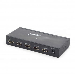 Разветвитель Gembird DSP-4PH4-02 Разветвитель HDMI Cablexpert, HD19F/4x19F, 1 компьютер => 4 монитора, Full-HD, 3D, 1.4v [A-9668893]