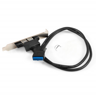 Планка портов в корпус 2xUSB3.0 ExeGate BrctUSB3-2A (USB 3.0 20pin (IDC 20pin F) --> 2x USB 3.0 Af, кабель 20см) [A-10900294]