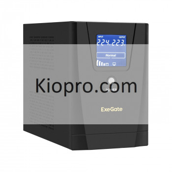 ИБП ExeGate EX292804RUS SpecialPro Smart LLB-1600.LCD.AVR.2SH.3C13.USB <1600VA/950W, LCD, AVR, 2*Schuko+3*C13, USB, съемн.кабель, металлический корпус, Black>
