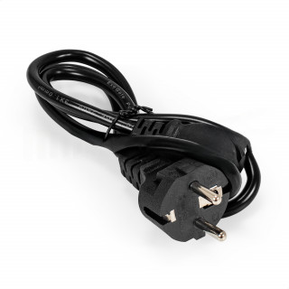 Кабель питания ExeGate Power PC-1P (Евровилка Schuko->C13, VDE-250V-3*1.0mm2, медь, черный, 16A, 1м) [A-10861828]