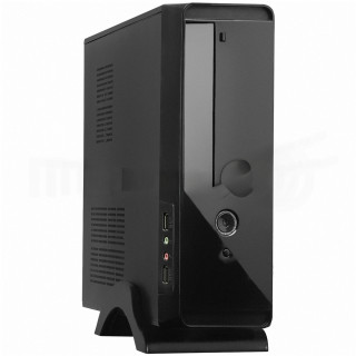 Компьютерный корпус MiniITX Exegate MI-209 Black, miniITX/mATX, <M300, 80mm>, 2*USB, Audio [A-9779509]