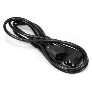 Кабель питания ExeGate Power EC-1,8P (C13 угловой->C14, VDE-250V-3*1.0mm2, медь, черный, 16A, 1.8м) [A-10861837]