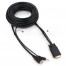 Кабель HDMI->VGA Cablexpert A-HDMI-VGA-03-10M, 19M/15M + 3.5Jack, медь, позол.разъемы, 10м, черный, пакет [A-9736303]