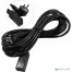 Кабель питания ExeGate Power PC19-5P (Евровилка Schuko->С19) VDE-250V-3*1.5-CU, черный, 16А, 5м [A-9985439]