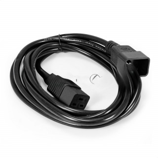 Кабель питания (UPS) ExeGate Special EC20-3S (IEC 320 C19->C20, 3*1.5mm2, CCA, черный, 3м) [A-10861846]