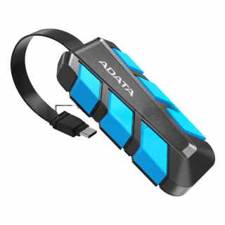 Внешний SSD ADATA 2.0Tb SC740  <SC740-2000G-CBU> (USB3.2 gen 2 type C, 1050/1000Mbs, 122x41x22mm, 40g, защита от падения, встроенный кабель) [A-10910819]